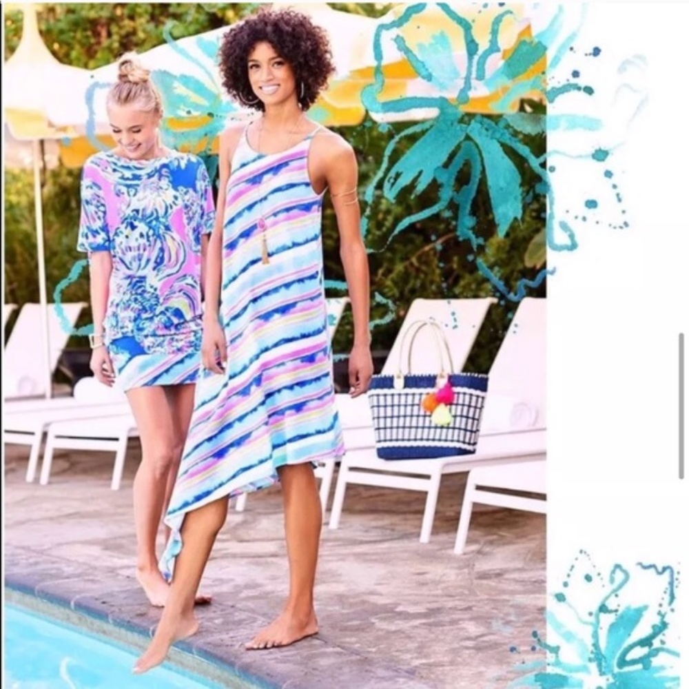 Lilly Pulitzer Magnolia Stripe Midi Dress Small